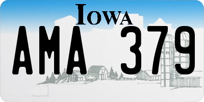 IA license plate AMA379