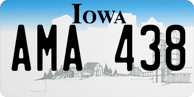IA license plate AMA438