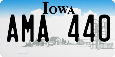 IA license plate AMA440
