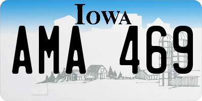 IA license plate AMA469