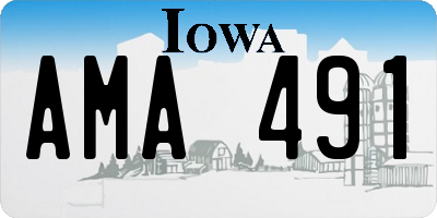 IA license plate AMA491
