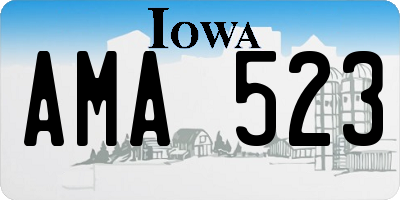 IA license plate AMA523