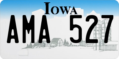 IA license plate AMA527