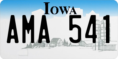 IA license plate AMA541