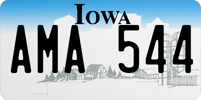 IA license plate AMA544