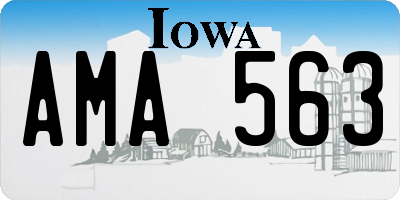 IA license plate AMA563