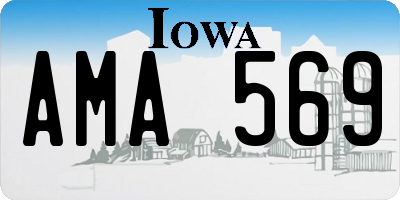 IA license plate AMA569
