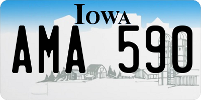 IA license plate AMA590