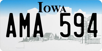 IA license plate AMA594