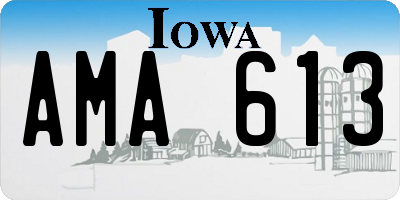 IA license plate AMA613