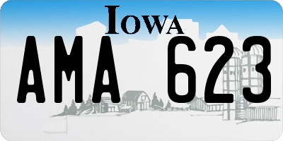 IA license plate AMA623