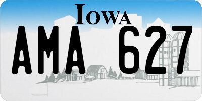 IA license plate AMA627