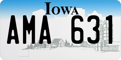 IA license plate AMA631