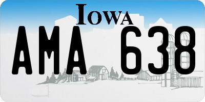 IA license plate AMA638