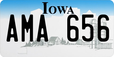 IA license plate AMA656