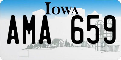 IA license plate AMA659