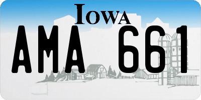 IA license plate AMA661