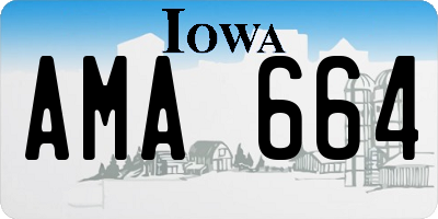 IA license plate AMA664