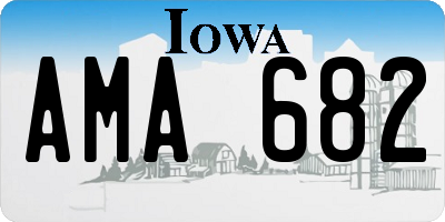IA license plate AMA682