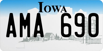 IA license plate AMA690