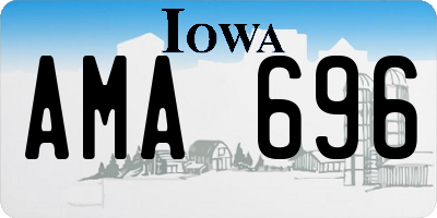 IA license plate AMA696