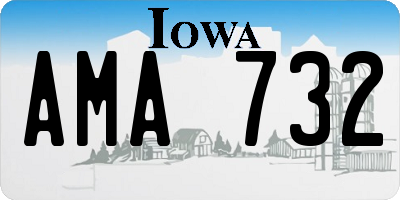 IA license plate AMA732