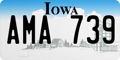 IA license plate AMA739