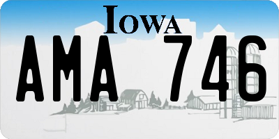 IA license plate AMA746