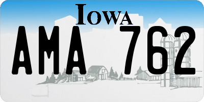 IA license plate AMA762