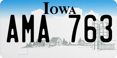 IA license plate AMA763
