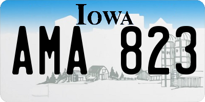 IA license plate AMA823