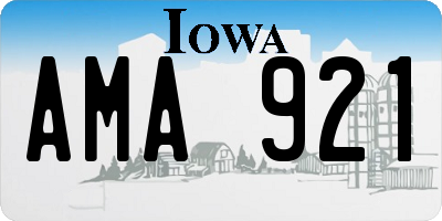 IA license plate AMA921