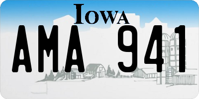 IA license plate AMA941