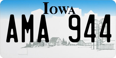 IA license plate AMA944