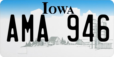 IA license plate AMA946