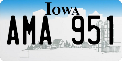 IA license plate AMA951