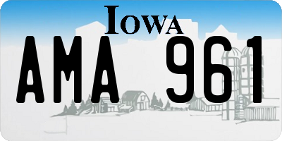 IA license plate AMA961