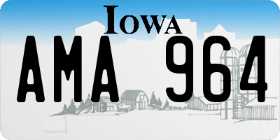 IA license plate AMA964