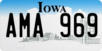 IA license plate AMA969