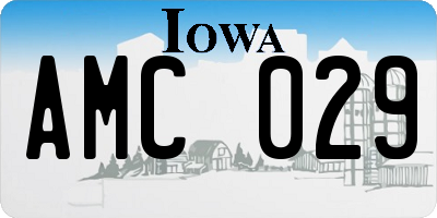 IA license plate AMC029