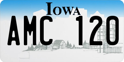 IA license plate AMC120