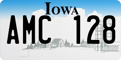 IA license plate AMC128
