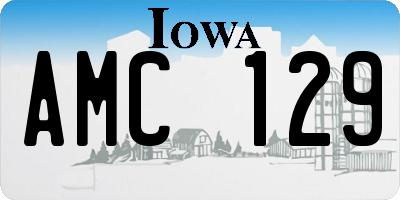 IA license plate AMC129