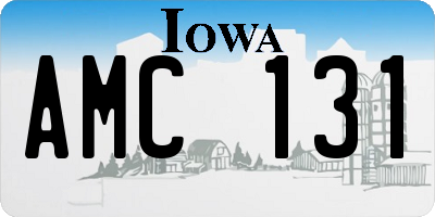 IA license plate AMC131