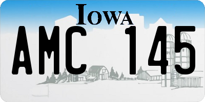 IA license plate AMC145