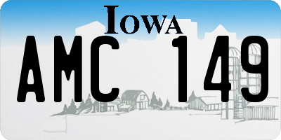 IA license plate AMC149