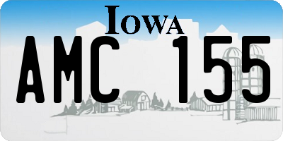 IA license plate AMC155