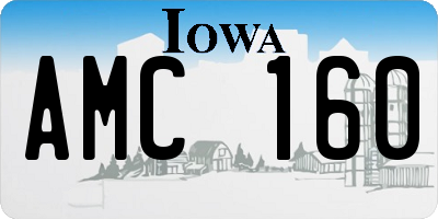 IA license plate AMC160