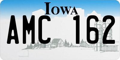 IA license plate AMC162