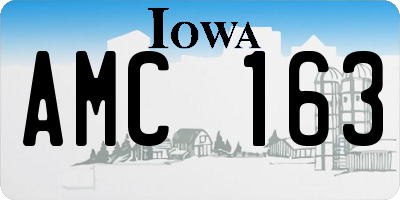 IA license plate AMC163